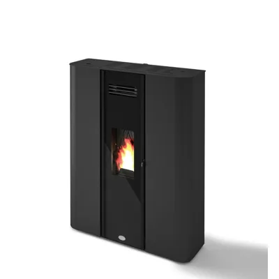 Eva Calòr Stufa a pellet ermetica slim DILETTA 901660800 finitura nero