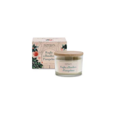 NASOTERAPIA CANDELA FOGLIE BASILICO E POMPELMO 140G