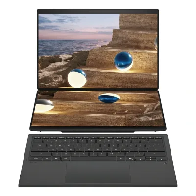 ASUS Zenbook Duo OLED UX8407AA-SN101W (2026) Intel Core Ultra 9 386H NPU 32GB Intel Arc Graphics SSD 1TB 14'' 3K 16:10 144Hz 0.2ms Touchscreen Win11 Home Tastiera retroilluminata + Stylus Pen Wireless