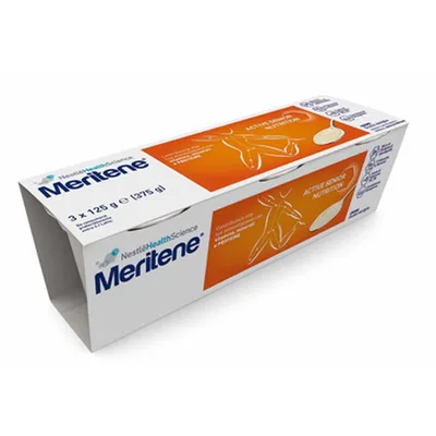 Meritene Forza e Vitalità Crema Vaniglia Dessert Iperproteico Ipercalorico 3x125 g