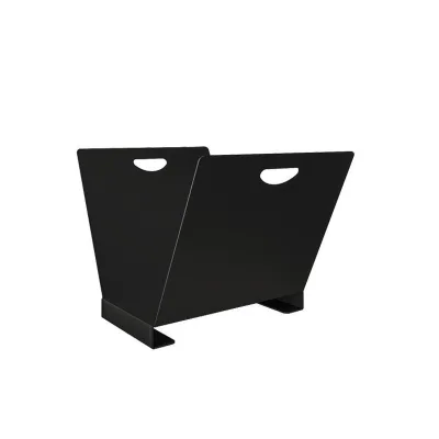 Eva Calòr Porta legna PL 2 9013069300 finitura nero goffrato