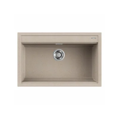 Elleci Lavello una vasca BEST 130 LGB13051 finitura composito G51 avena da 79x51 cm
