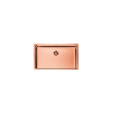 Foster Lavello una vasca 2157 058 finitura acciaio PVD copper da 75x44 cm