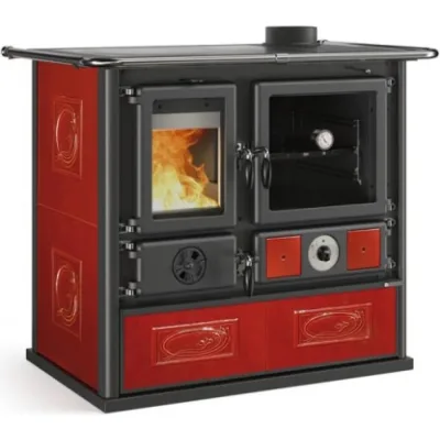 La Nordica Termostufa a legna TERMOROSA DSA.16 CERAMICA 3005200 finitura bordeaux
