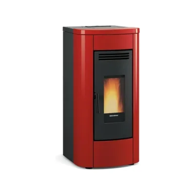 Extraflame Stufa a pellet ermetica canalizzata KLAUDIA PLUS AD EVO 1297150 finitura bordeaux