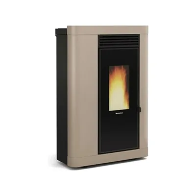Extraflame Stufa a pellet canalizzata slim ANNABELLA PLUS 5.0 1290402 finitura tortora matt
