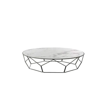 Bonaldo Tavolino Arbor con struttura in metallo e piano a scelta da Ø117 cm e h. 27 cm