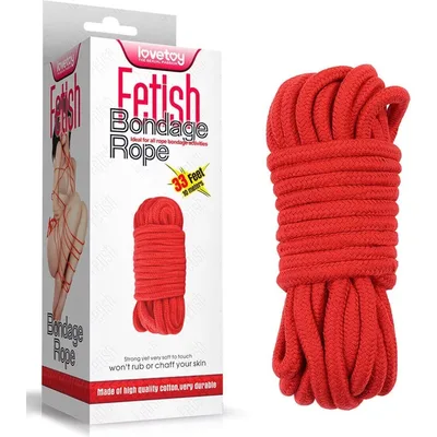Corda Bondage LOVETOY SUPER morbida cotone 10 m ideale per legature