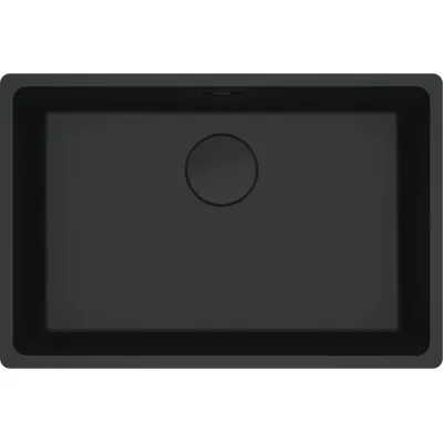 Franke: Lavello una vasca Vasche Sottotop Maris MRG 110-62 125.0686.723 finitura fragranite black matt da 65.3x43.3 cm
