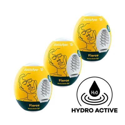 Masturbatore uomo set 3 uova TPE sex toy Hydro Active texture intensa
