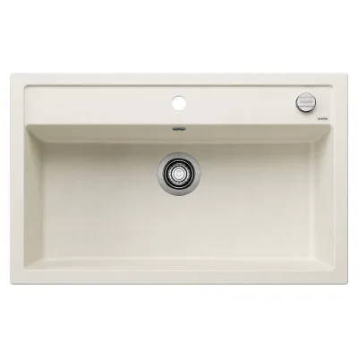 PRONTA CONSEGNA - Blanco | Lavello una vasca DALAGO 8 1527065 finitura soft white da 81.5x51 cm - Sopratop
