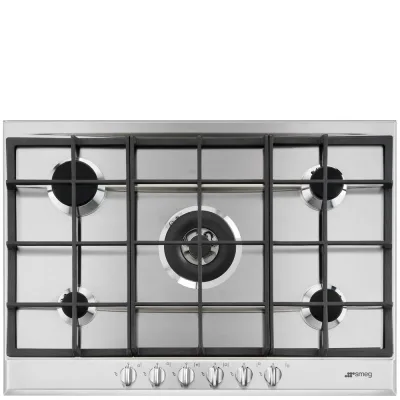 PRONTA CONSEGNA - Smeg Piano cottura a gas P272XGH finitura inox da 72.5 cm