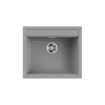Elleci Lavello una vasca BEST 105 LKB10599 finitura composito K99 grigio scuro da 57x51 cm