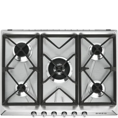 Smeg S Piano cottura a gas SR975XGH finitura inox da 70 cm - IN PROMOZIONE FINO AL 6/07