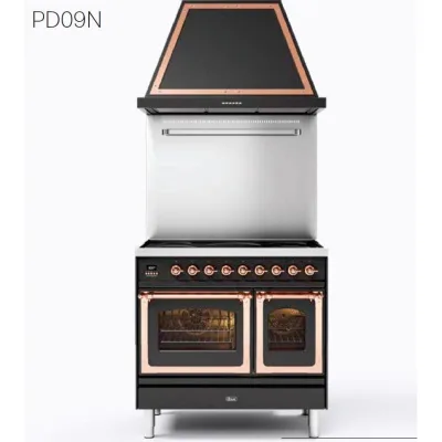 Ilve Cucina PD09N da incasso Nostalgie PD09INE3 doppio forno e piano cottura 4 fuochi e 2 zone induzione da 90 cm - PROMOZIONE ATTIVA FINO AL 19/10