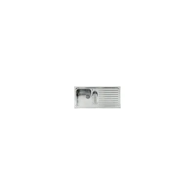 Alpes Lavello semifilo F 5109/1V1B1S con bacinella e gocciolatoio a destra in acciaio inox da 109x51 cm
