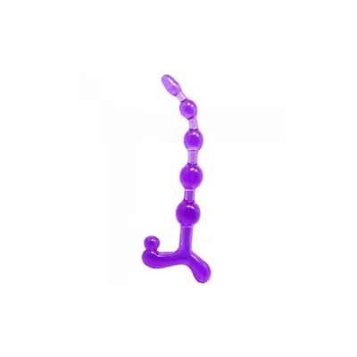 Perline anali Baile Bendy Twist 22,5 cm TPR 5 sfere flessibili impermeabili