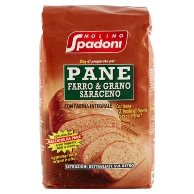 Molino Spadoni Preparato Per Pane Farro E Grano Saraceno 1kg