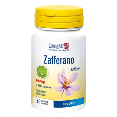 LongLife Zafferano 90mg Integratore Alimentare 60 Capsule