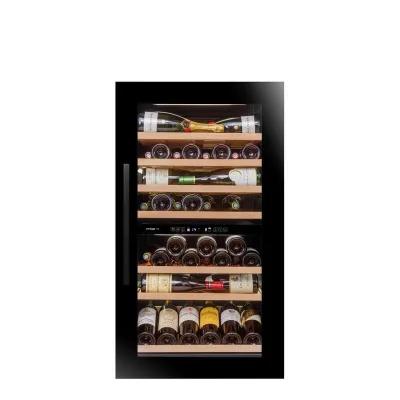 PRONTA CONSEGNA - Avintage Cantinetta vino a colonna da incasso AVI105G2 finitura nero da 60 cm