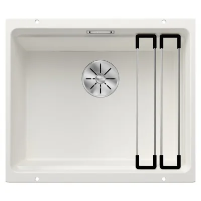 Blanco Lavello a una vasca ETAGON 500-U Satin Gold 3522231 finitura bianco da 53x46 cm - Sottotop