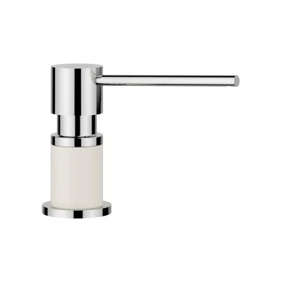 PRONTA CONSEGNA - Blanco | Dispenser sapone LATO 1526955 finitura soft white/cromato
