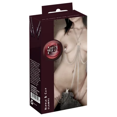 Pinze Capezzoli vulva BDSM Bondage Catene Collare Metallo Fetish Collection