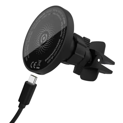 CELLY MAGSAFE AIRVENT WLS 15W CAR HOLDER GHOSTMAGCHARGE