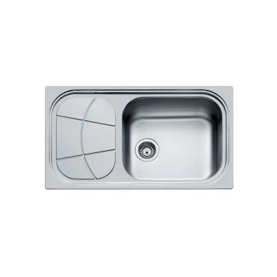 Foster Lavello una vasca con gocciolatoio a sinistra 1561 201 finitura acciaio inox da 86x50 cm - IN PROMOZIONE FINO AL 30/06
