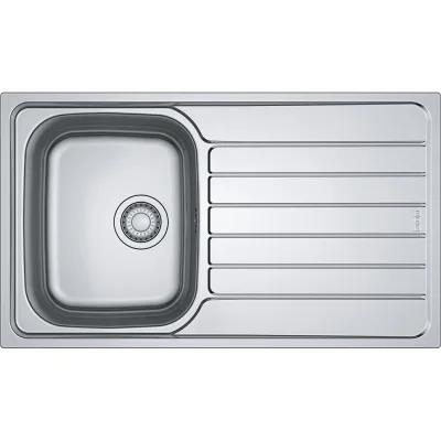PRONTA CONSEGNA - Franke Lavello una vasca con gocciolatoio a destra Spark Incasso SKL 611-86 101.0714.032 finitura dekor da 86x50 cm
