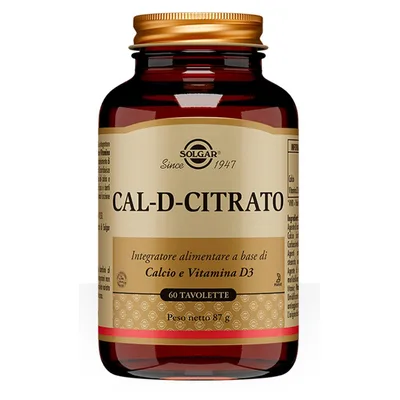 CAL D Citrato 60*Tav.SOLGAR