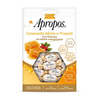 Apropos Caramelle Miele Guarana 60 G