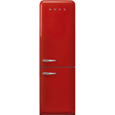 Smeg Frigorifero combinato con cerniere a destra a libera installazione FAB32RRD6 finitura rosso da 60 cm