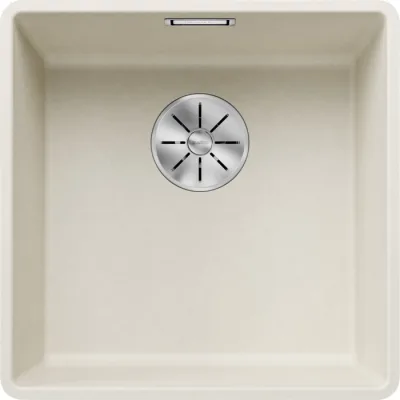 Blanco Lavello una vasca SUBLINE 400-F 1527165 finitura soft white da 42.7x42.7 cm - Filotop