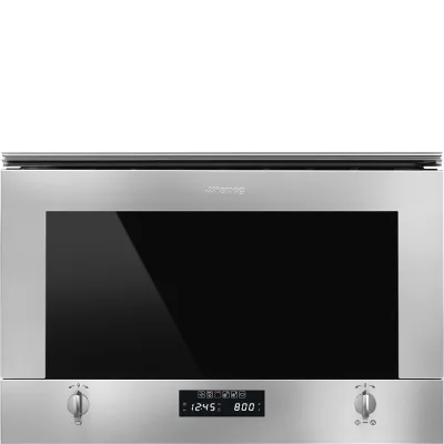 Smeg Forno microonde con grill da incasso MP422X1 finitura acciaio inox da 60 cm - IN PROMOZIONE FINO AL 30/06