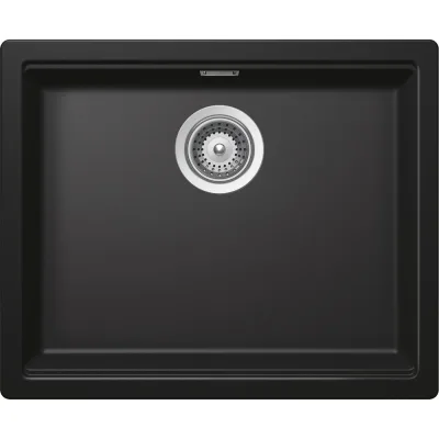 Schock Lavello una vasca KIRUNA N100L KIRN100LFBNGT finitura nero opaco da 54.5x44.5 cm