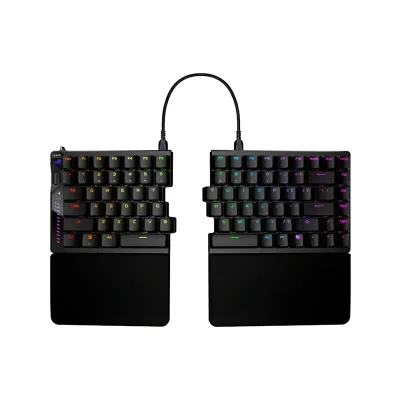 ASUS ROG Falcata Tastiera Gaming Meccanica 75% ROG HFX V2, USB + RF Wireless + Bluetooth, Illuminazione Aura Sync