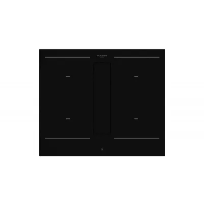 Fulgor Piano cottura a induzione con cappa aspirante integrata Aria+ FHH 600 ID TC BK in vetroceramica nero da 60 cm