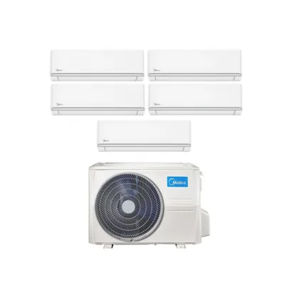 Climatizzatore Condizionatore MIDEA Penta Split serie XTREME Inverter da 9000+9000+9000+9000+9000 con M5O-42FN8 Wi-Fi Integrato 9+9+9+9+9 A++/A+