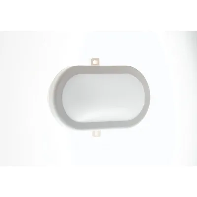 Plafoniera per esterni bianca in policarbonato, LED 10W, luce naturale, 11.5x16.9cm
