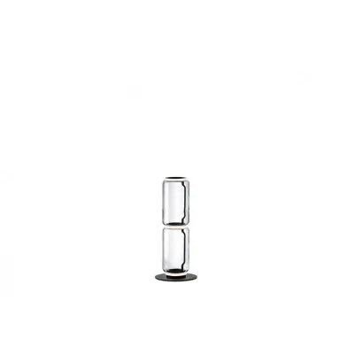 Flos Lampada da terra Noctambule Floor 2 High Cylinder Small Base finitura nero