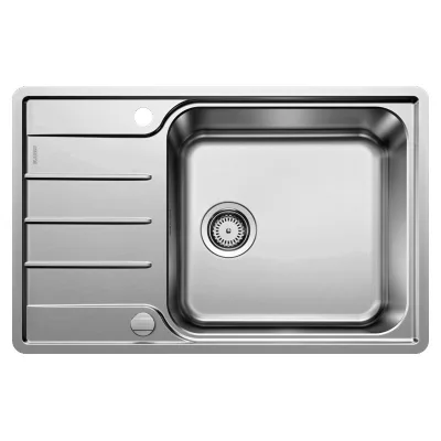 PRONTA CONSEGNA - Blanco | Lavello una vasca con gocciolatoio LEMIS XL 6 S-IF Compact 1525110 in acciaio inox da 78x50 cm - Sopratop/Filotop