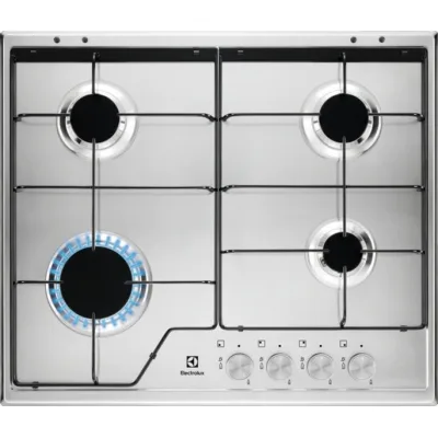 Electrolux | Piano cottura a gas Slim Profile KGS6424SX finitura inox da 60 cm