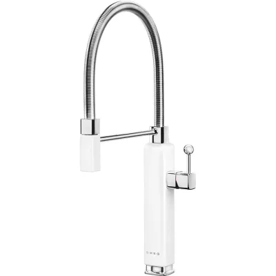Smeg S Miscelatore monocomando con doccetta MDF50WH finitura bianco - IN PROMOZIONE FINO AL 6/07