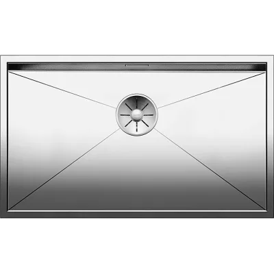 Blanco Lavello una vasca ZEROX 700-U 1517249 in acciaio inox da 74x44 cm - Sottotop