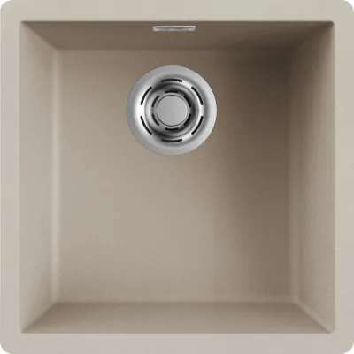 Elleci Lavello una vasca ZEN-F 102 LKZ10295F01 finitura composito K95 champagne da 44.8x44.8 cm