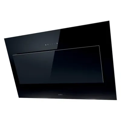 Elica Cappa a parete VERTIGO BL/F/90 PRF0079553C finitura vetro nero da 90 cm