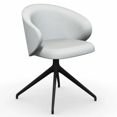 Connubia Sedia girevole Tuka CB21217-MTO 360 con struttura in alluminio e seduta a scelta - Con braccioli - IN PROMOZIONE FINO ALL' 11/07