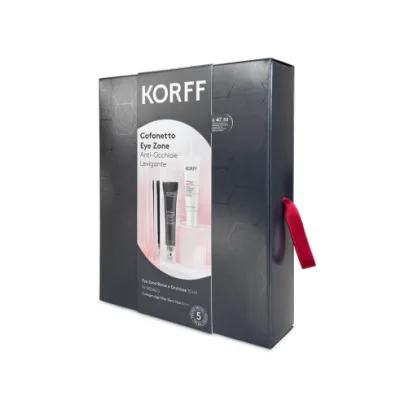 KORFF COFANETTO EYE ZONE CONTORNO OCCHI BORSE E OCCHIAIE + COLLAGEN AGE FILLER SIERO VISO