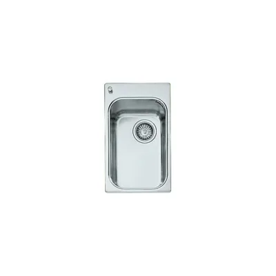 Alpes Vasca semifilo VF 531-D in acciaio inox da 31x51 cm